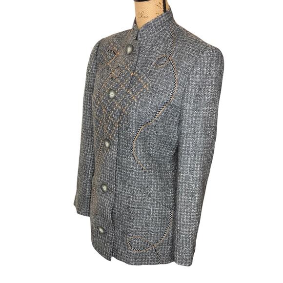 Koos Van Den Akker Size 2 Vintage 2-Piece Wool Collage Patchwork Suit - Picture 7 of 16